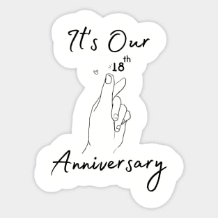 It's Our Eighteenth Anniversary Sticker